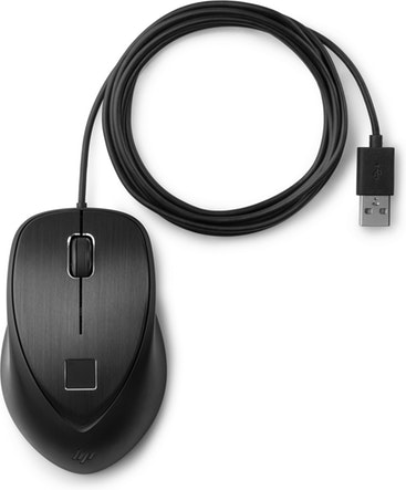 HP HP USB Fingerprint Mouse ratón Ambidextro