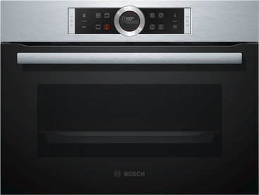 Bosch Serie 8 CBG675BS3 horno Horno eléctrico 47 L Negro, Acero inoxidable A+