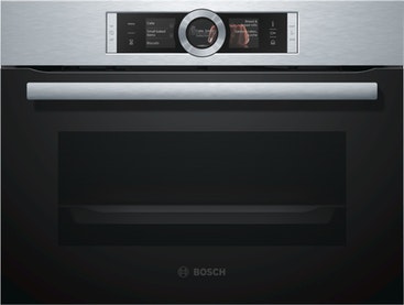 Bosch Serie 8 CSG636BS3 horno Horno eléctrico 47 L Negro, Acero inoxidable A+