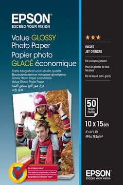 Epson Epson Value Glossy Photo Paper - 10x15cm - 50 Hoja