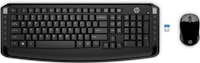 HP HP 300 teclado RF Wireless Black