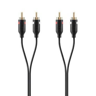 Belkin RCA Audio Cable 1m cable de audio Negro