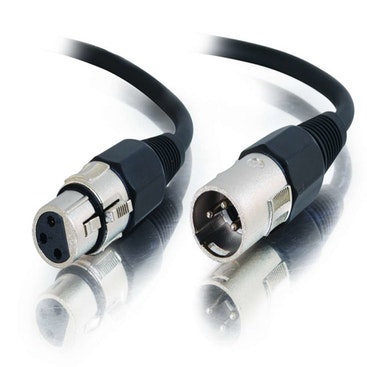 C2G 5m Pro-Audio XLR M / F cable de audio XLR (3-pin) Negro