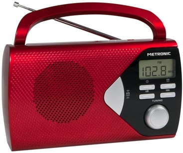 Metronic Metronic 477201 radio Portátil Digital Rojo