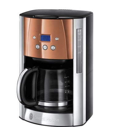 Russell Hobbs 24320-56 cafetera eléctrica Independiente Cafetera de filtro Negro, Bronce, Plata 1,8 L 14 tazas