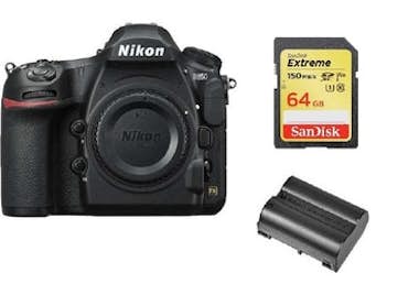 Nikon NIKON D850 Cuerpo + tarjeta SD de 64 GB + bateria