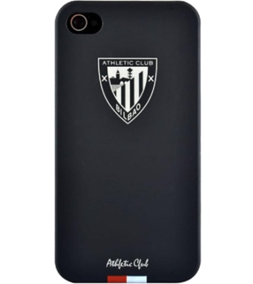 ME! Funda flexible negra escudo Athletic para iPhone 4