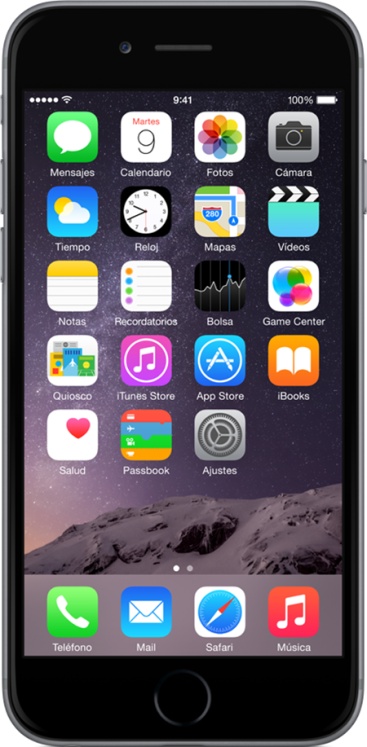Defectuoso agrietado Apple Iphone 6 A1586 Gris iOS Teléfono Inteligente 