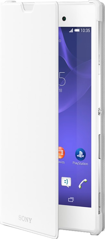 Sony Funda con tapa libro y soporte para Xperia T3