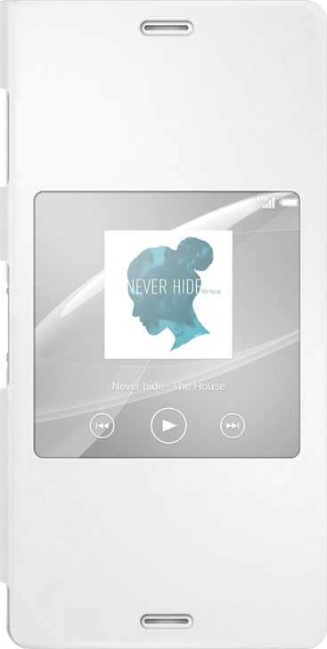 Sony Funda con tapa libro y ventana para Xperia Z3