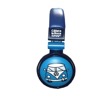 Cállate la boca Auricular de Diadema con Micro "Furgo Azul"