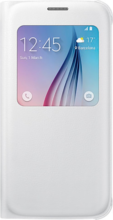Samsung Funda con ventana de poliuretano para Galaxy S6