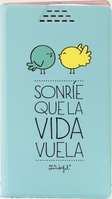 Mr. Wonderful Funda Universal tipo pouch hasta 6" Sonrie
