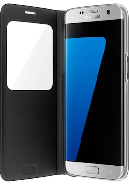 deletrear experiencia Nutrición Compra Samsung - Funda con ventana negra original para Galaxy S7 Edge |  Phone House