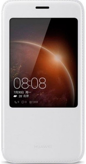 Funda Huawei Gx8 flip view blanco 6901443071470 para original g8 cover con tapa 51991198