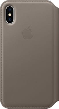 Apple Funda folio cuero original iPhone X