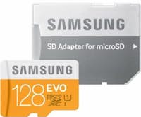 Samsung EVO 128GB MicroSDXC con adaptador
