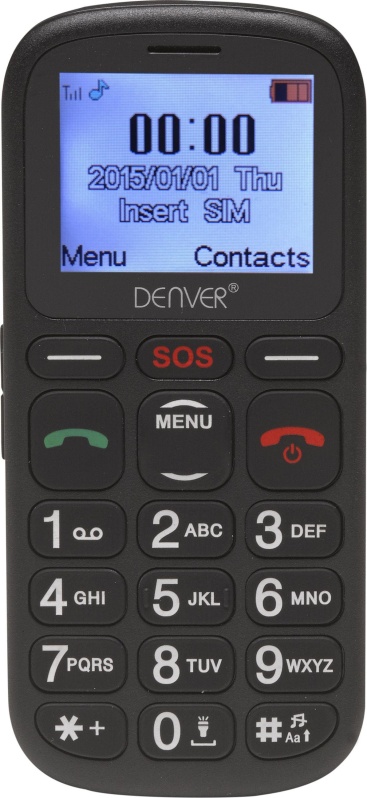 Denver Denver GSP-120 1.77"" 78g Negro Teléfono para pers