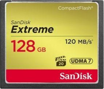 SanDisk Sandisk CF Extreme 128GB 128GB CompactFlash memori