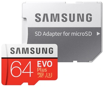 Samsung EVO Plus 64GB MicroSDXC con adaptador