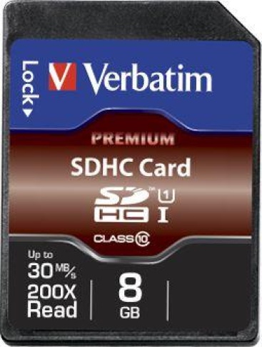 Verbatim Verbatim Premium 8GB SDHC Clase 10 memoria flash
