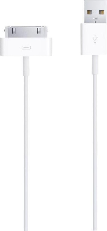 Apple 30-pin - USB2 cable de teléfono móvil USB A Apple 30-p Blanco