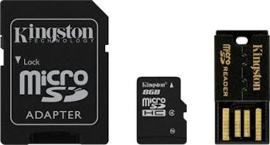 Kingston Kingston Technology 8GB Multi Kit 8GB MicroSDHC Fl