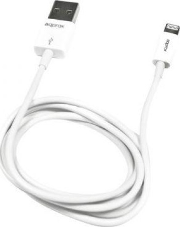 Approx Approx appC32 1m USB A Micro-USB B/Lightning Blanc