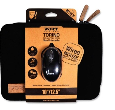 Port Designs Torino Bundle 10/12.5'' maletines para portátil 31,8 cm (12.5) Funda Negro