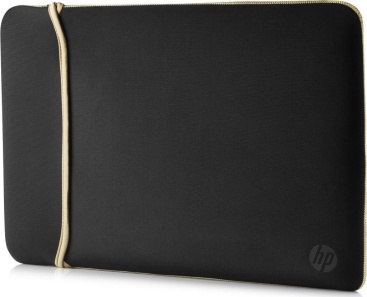 HP Reversible Neoprene 15.6"" Funda Negro, Oro