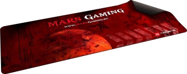 Mars Gaming MMP2 alfombrilla para ratón Negro, Rojo