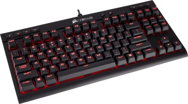 Corsair K63 USB Español Negro, Rojo