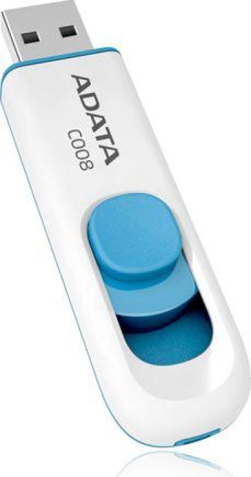 Adata ADATA 16GB C008 16GB USB 2.0 Capacity Azul, Blanco
