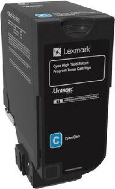 Lexmark Lexmark 74C2HC0 12000páginas Cian cartucho de tóne