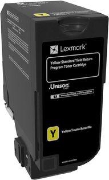 Lexmark Lexmark 74C2SY0 7000páginas Amarillo cartucho de t