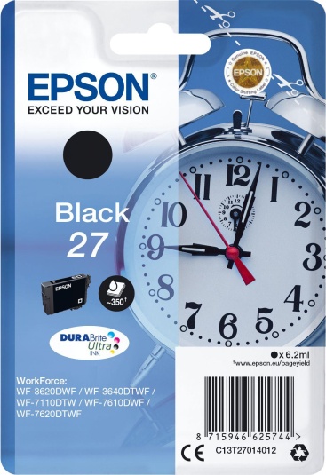 Epson Singlepack Black 27 DURABrite Ultra Ink