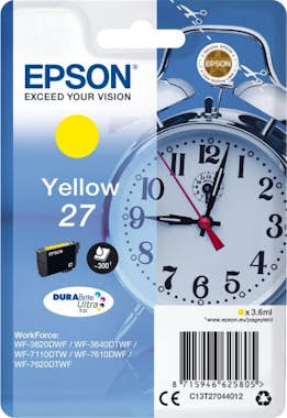 Tinta Epson 27 durabrite amarillo ultraink cartucho de c13t27044020 rf c13t27044022
