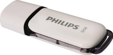 Memoria Usb Philips 32gb gris 2.0 palillo de 32 nieve blanco pendrive snow key unidad fm32fd70b10