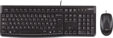 Logitech Logitech MK120 USB AZERTY Belga Negro