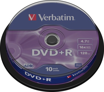 Verbatim Verbatim DVD+R Matt Silver 4.7GB DVD+R 10pieza(s)