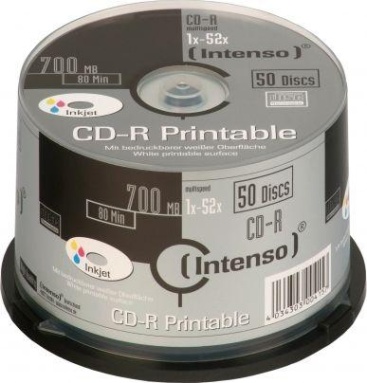 Intenso CD-R 700MB / 80min printable CD-R 700MB 50