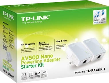 TP-Link TP-LINK PA411KIT 500Mbit/s Ethernet Blanco 2pieza(