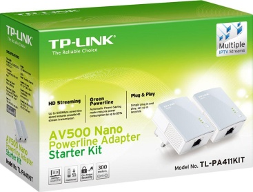 TP-Link TP-LINK PA411KIT 500Mbit/s Ethernet Blanco 2pieza(