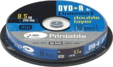 Intenso 1x10 DVD+R 8.5GB 8x Double Layer printable