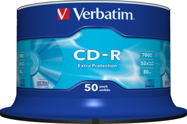 Verbatim 43351 Disco cdr de 700 mb 52x extra 700mb 50pieza