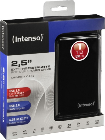 Intenso Intenso Memory Case 2.5"" USB 3.0, 1TB 1024GB Negr