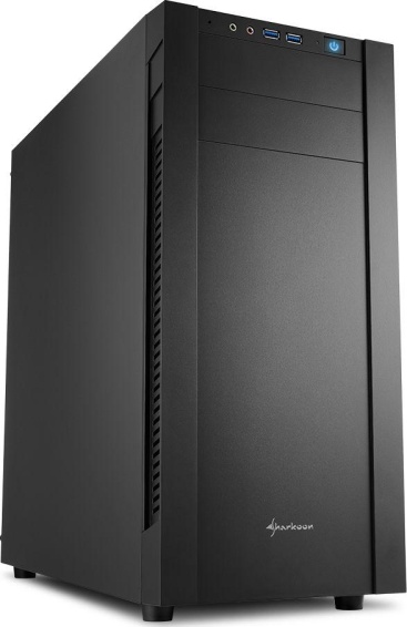 Sharkoon S25-V Midi-Tower Negro carcasa de ordenad