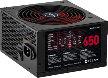 Nox NOX NXS650 650W Negro, Rojo unidad de fuente de al