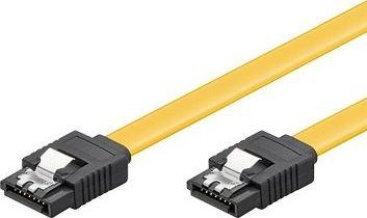 Ewent 0.5m, 6GBs, SATA 3 cable de SATA 0,5 m Negro, Amarillo SATA 7-pin