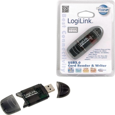 Lector De Tarjetas logilink cardreader usb 2.0 stick external for sdmmc cr0007 sdhc